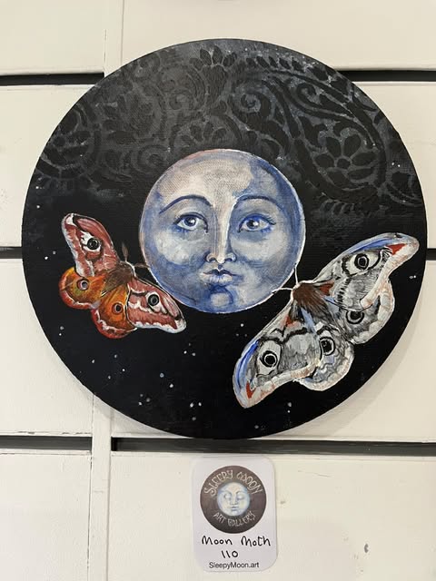 Moon Moth Original Painting