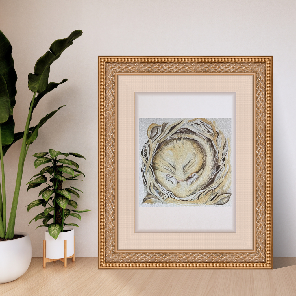 Sleeping Dormouse Original Painting